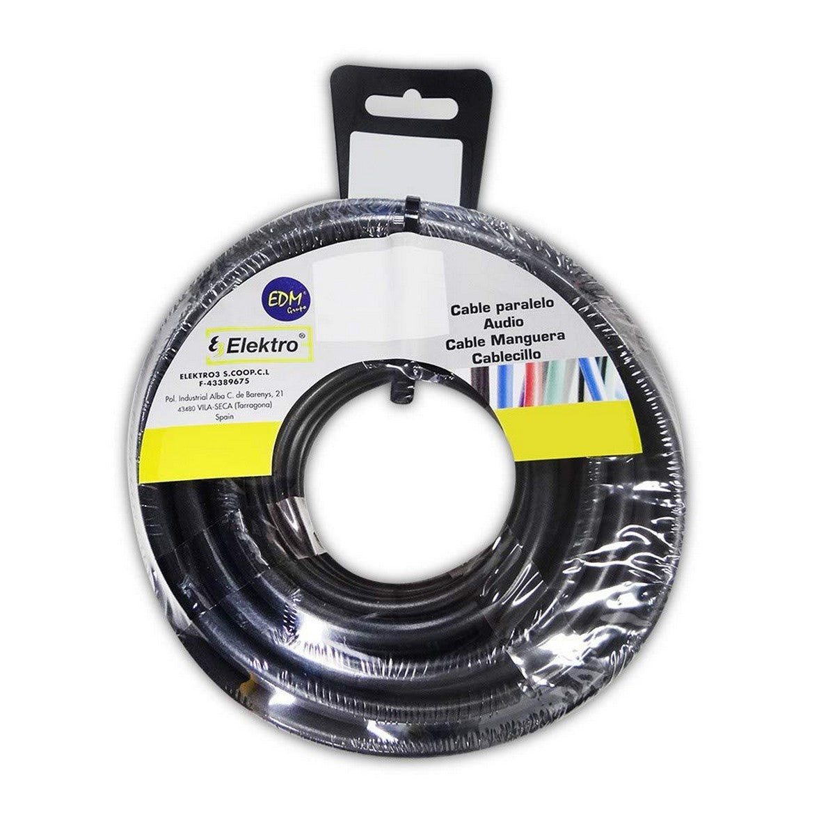 Coaxial TV Antenna Cable EDM 28313 Black 20 m 2 x 1,5 mm-0